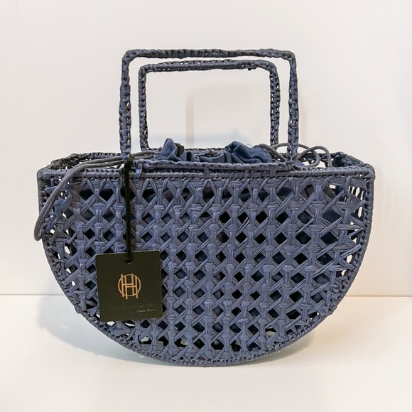 NWT • Revolve x House of Harlow 1960 Woven Raffia Bag - Picture 9 of 11